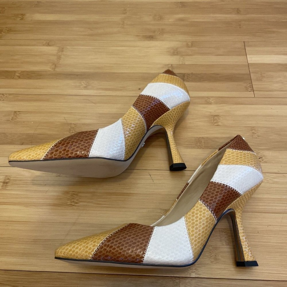 Sam Edelman Patchwork Multicolored Neutral Leathe… - image 2